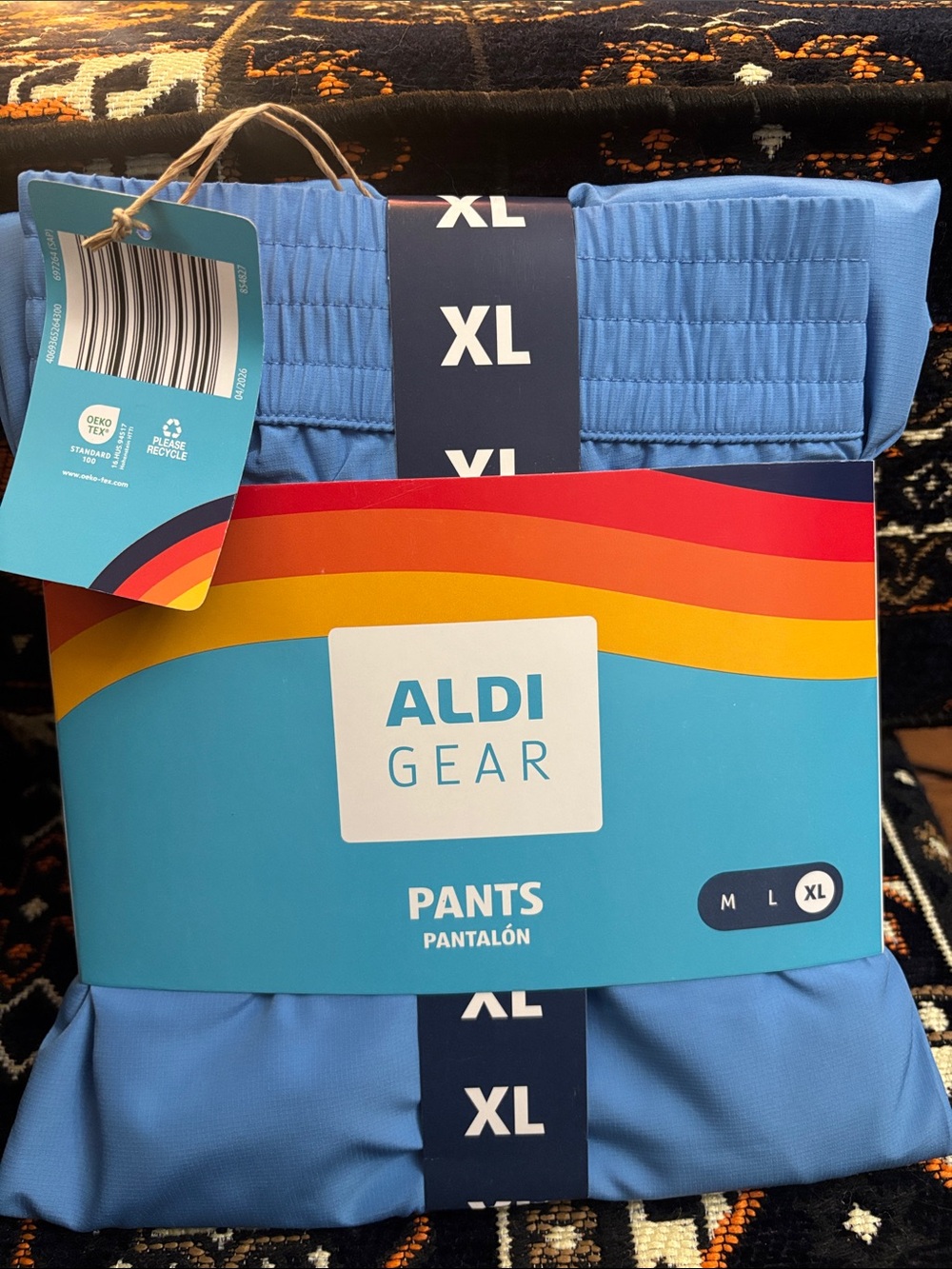 Aldi Gear Men's Light Blue Loose fit Pants - XL